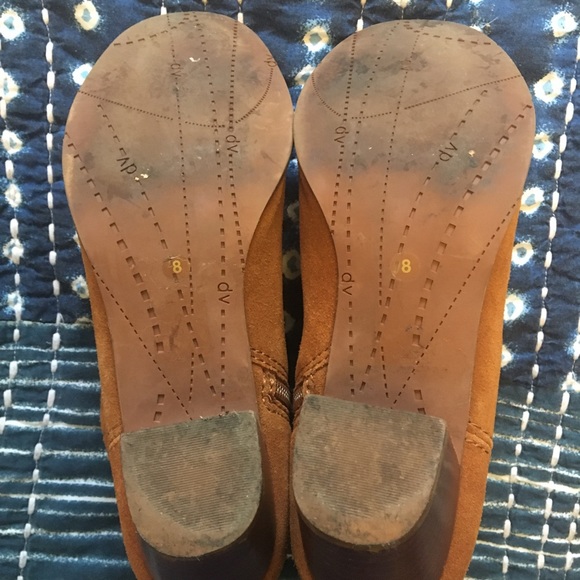 Final Markdown ~ Dolce Vita Orange / Tan Western Ankle Boots, Size 8 - Picture 7 of 7